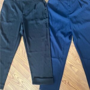 Halara Two-Pair Dress Pants in Black and Navy